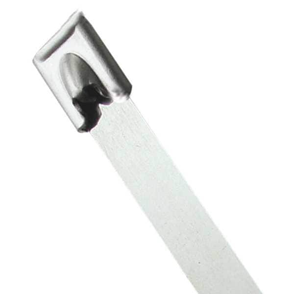 Partners Brand Stainless Steel Cable Ties, 150#, Silver, 27", 100/Case - CTSS2718