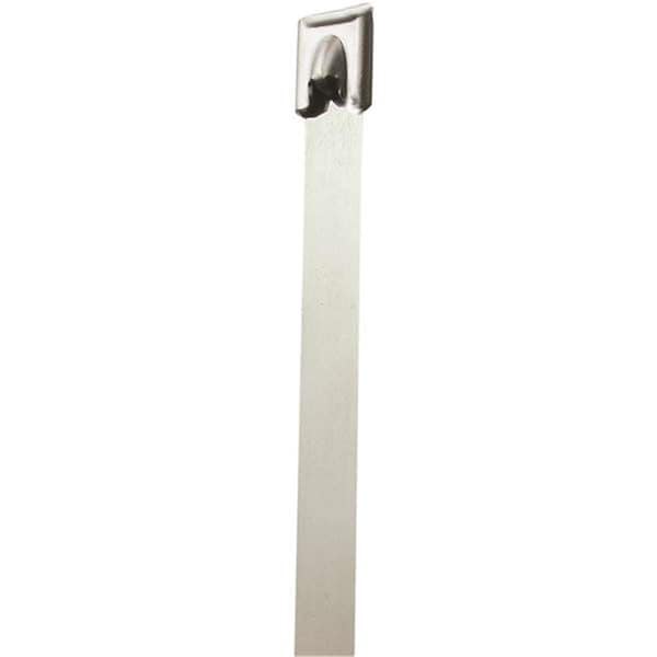 Swivel 14 in. No.of 150 Stainless Steel Cable Ties - Silver - SW3348530