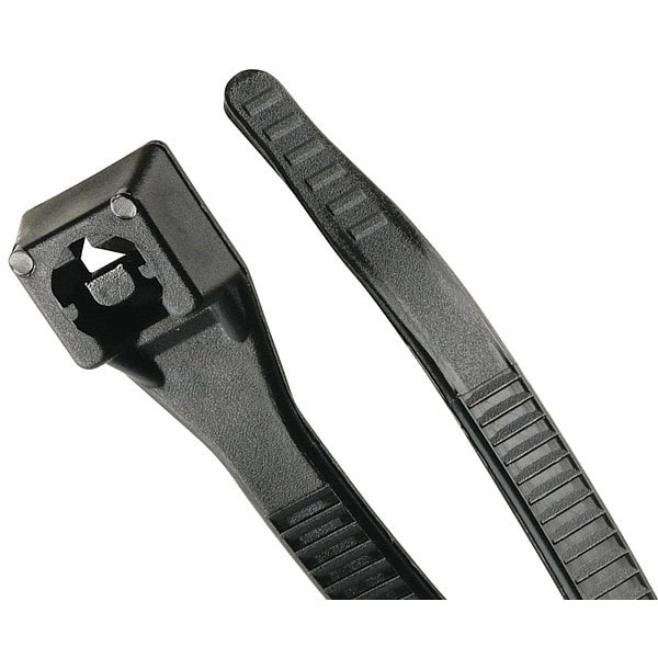 Gardner Bender Cable Tie, Xtreme, 11", 50 lb., Black, PK100 - 46-311UVBFZ