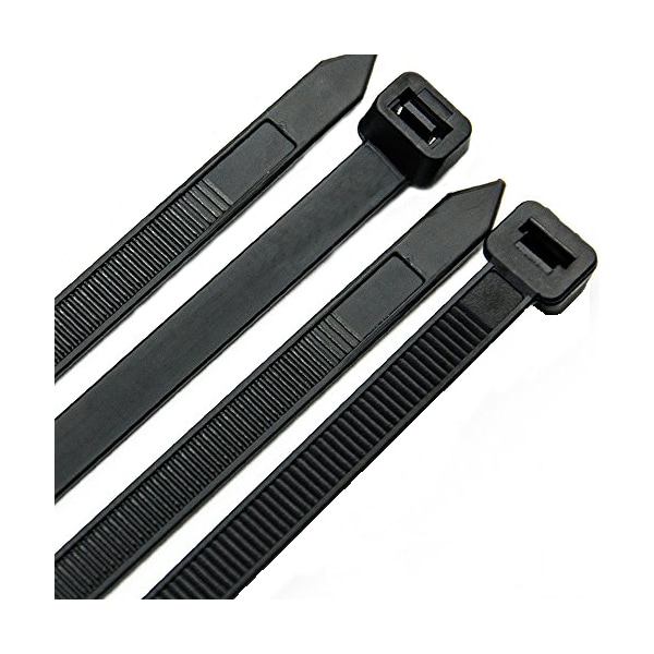 Us Cable Ties Cable Tie, 29 in., 250 lb, UV Black Nylon, 100PK - XD29B100