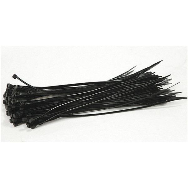 Jaydee Boen Cable Ties, Black, Nylon, 17", PK500 - ZT-0017