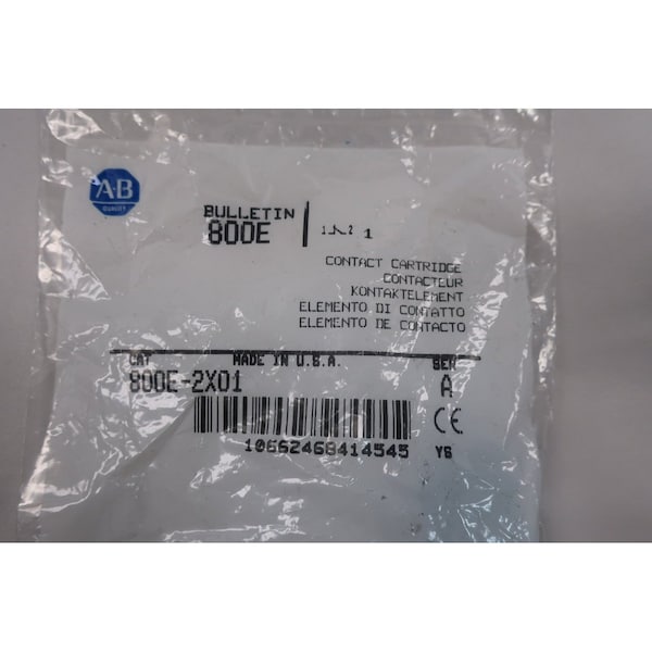 Piezas y Accesorios de Interruptor de Cartucho de Contacto de Allen Bradley - 800E-2X01