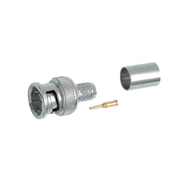 Quest Technology International BNC (Male) Connector, 75 Ohm - 3Pc-Crimp-On, Rg-59/62 - CBB-3210