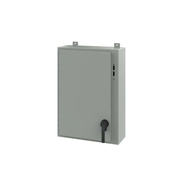 Nvent Hoffman Steel Electrical Enclosures, 30 in H, 8 in D, 21.38 in W, NEMA 12, Hinged - A30SA2208LPPL