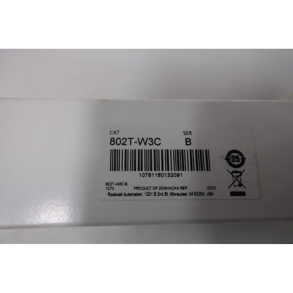 Allen Bradley PALANCA DE VARILLA DE BRAZO DE INTERRUPTOR DE LÍMITE PIEZAS Y ACCESORIOS - 802T-W3C