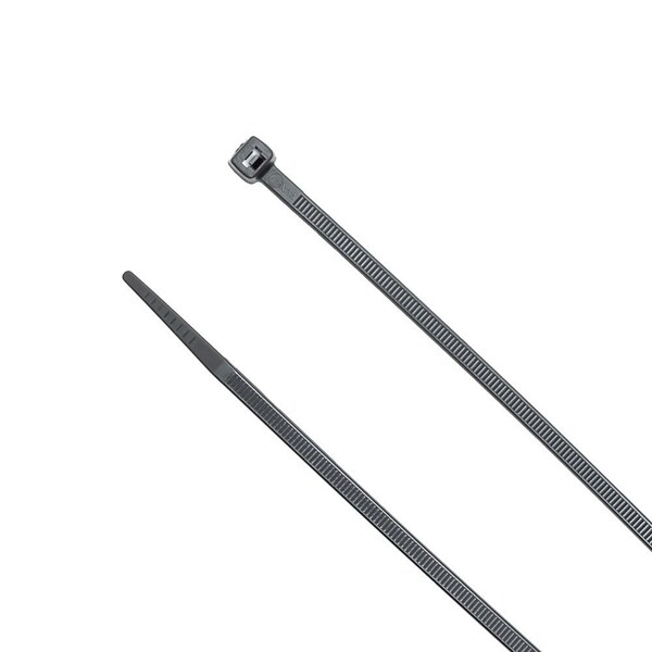 South Main Hardware 8-in   75-lb, Black UV Resistant, 1000 Standard Nylon Tie - 220139