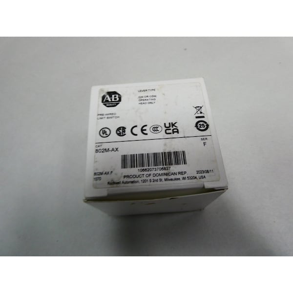 Cabeza operativa del interruptor de límite Allen Bradley SER F piezas y accesorios para interruptor - 802M-AX