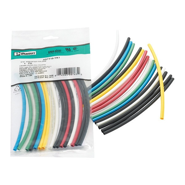 Panduit Heatshrinkthn, .12"dia., Mc - HSTT12-YK1