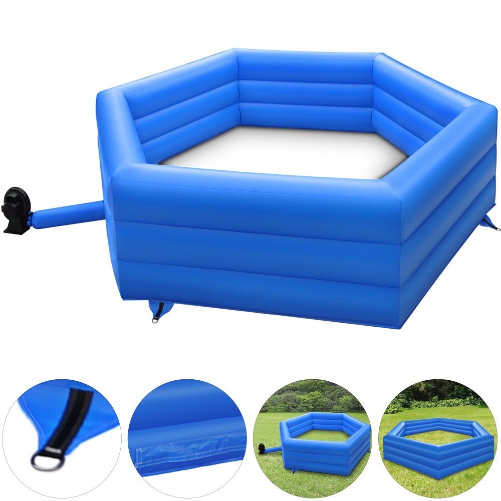 VEVOR Gaga Ball Pit Inflatable, 20 ft Gagaball Court with Electric Air Pump, Inflates in Under 3 Minutes for Outdoor Indoor School Family Activity - ZP20YCCQWLDFJZH01V1