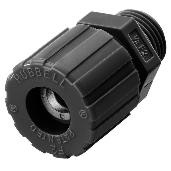 Hubbell Wiring Device-Kellems Kellems Wire Management, Cord Connectors, Straight Male, .88-1.00", 1", Nylon - SHC2043CR