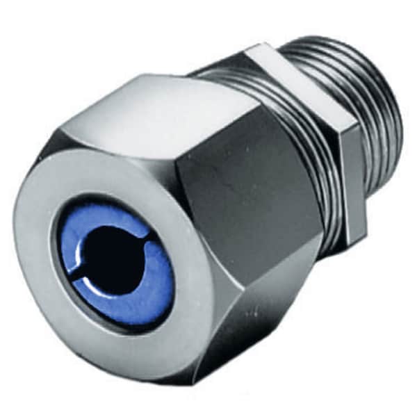 Hubbell Wiring Device-Kellems Kellems Wire Management, Cord Connectors, Straight Male, .38-.50", 3/4", Stainless Steel - SHC1035SS