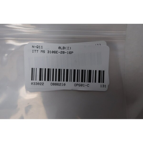 Itt Cannon Ms 3106E-28-16P Connector - MS 3106E-28-16P
