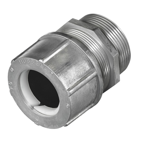 Hubbell Wiring Device-Kellems Kellems Wire Management, Cord Connectors, Straight Male, 1.75-1.88", 2", Aluminum - SHC1069