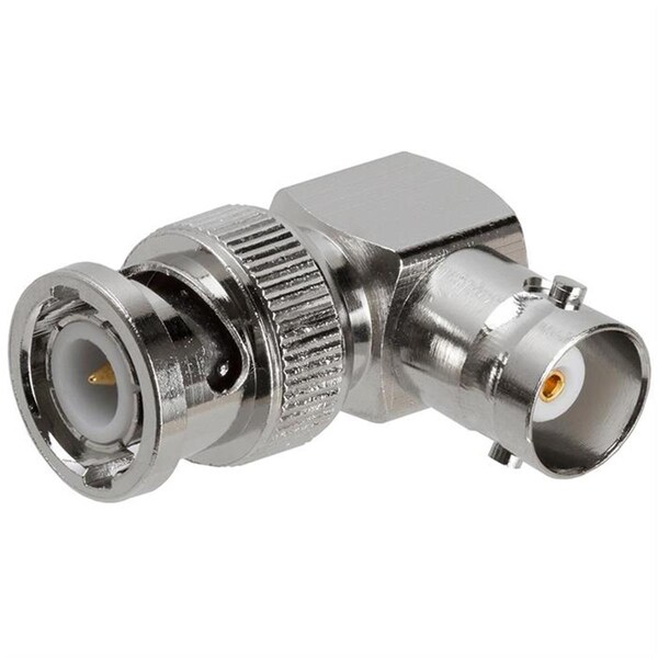 Cmple BNC Male Plug to BNC Female Jack Adapter - 90 deg - 1172-N