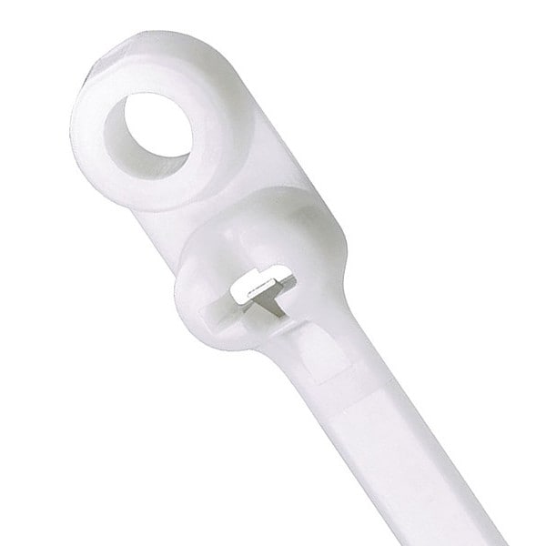 Panduit Cable Tie, 15.5", Nylon, White, PK250 - BC4LH-S25-TL