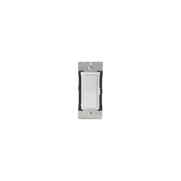 Regulador digital universal Leviton R12-DDL06-BLM con temporizador, 1 polo, 3 vías, 120 V, color almendra/blanco - R12-DDL06-BLM