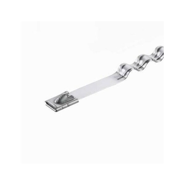 Panduit Heat Trace MLT Wave Tie, 304 SS, Extra Heavy, HTMLT8WEH-LP, PK 50 - HTMLT8WEH-LP