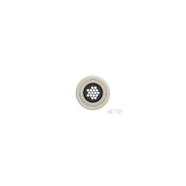 Te Connectivity Circular Connector, 16 Contact(S), Zinc Alloy, Female, Crimp/Solder Terminal, Plug - 208488-1