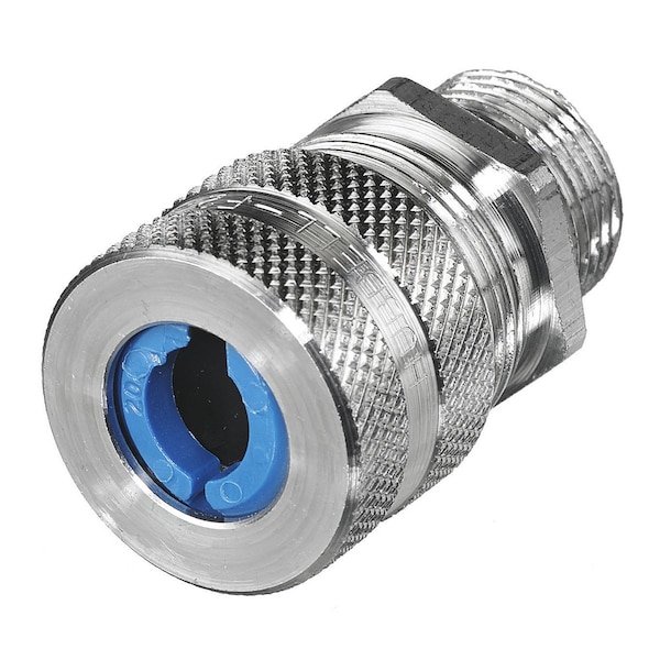 Hubbell Wiring Device-Kellems Kellems Wire Management, Metric Aluminum Cord Connectors, Straight Female, .31-.38", M16 Thread - SHCM161011
