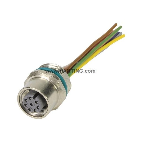 Harting M12 Circular Connector, 8 Poles, 2 A - 21033176805