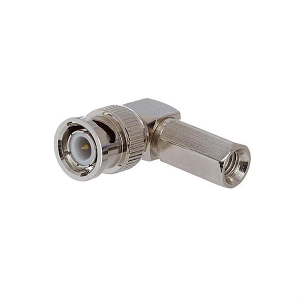 Cmple BNC Male Right Angle Clamp Connector for RG-59 - 1158-N