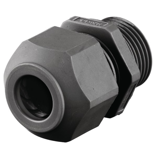 Hubbell Wiring Device-Kellems Kellems Wire Management, Cord Connectors, European Style, .87-1.3", 40MM, Black - SECM40B