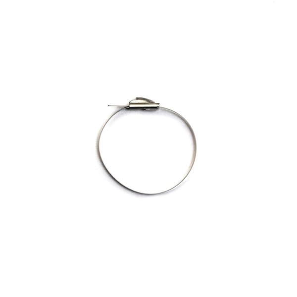 South Main Hardware 5-in  304 Stainless Steel 200-lb, Silver, 50 Metal Cable Ties - 222103