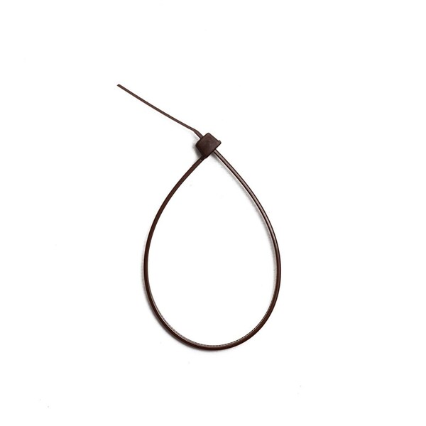South Main Hardware 8-in   75-lb, Dark Brown, 100 Standard Nylon Tie - 220149