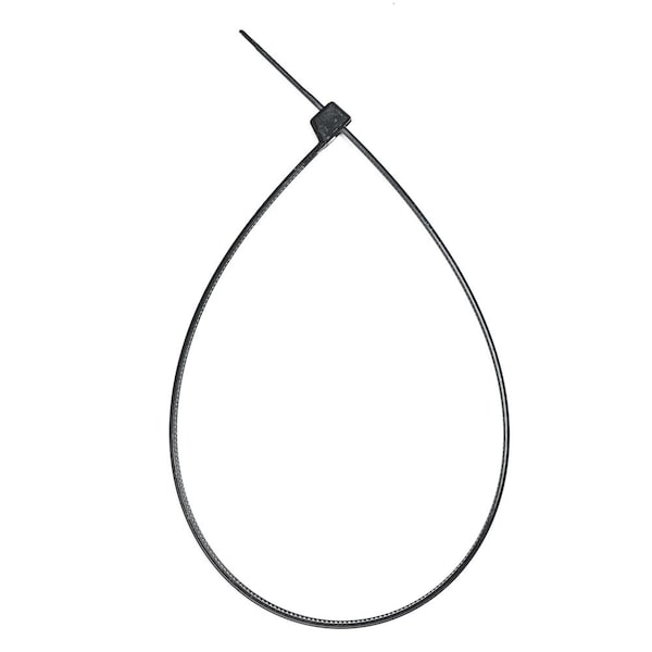 South Main Hardware 14-in 120-lb, Black Heavy Duty Nylon Tie 100PK - 222267