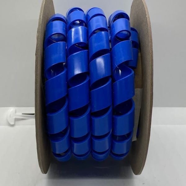 Heli-Tube 1/2 In. OD X 100FT Blue Polyethylene Spiral Wrap - HT 1/2 C BLU-100