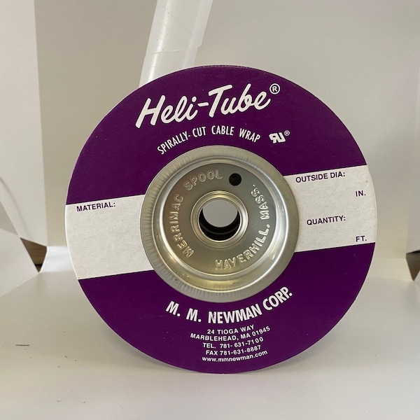 Heli-Tube 1-1/2 In. OD X 50 FT Natural Polyethylene Spiral Wrap - HT 1 1/2 C-50