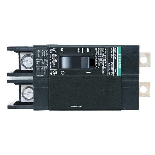 Siemens Miniature Circuit Breaker, BQD Series, 30A, 2 Pole, 480V AC, 14kA at 480V AC - BQD230