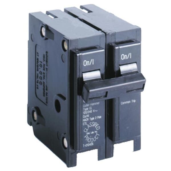 Eaton Circuit Breaker, CL Series, 20A, 2 Pole, 120/240V AC, 10kA - 154292