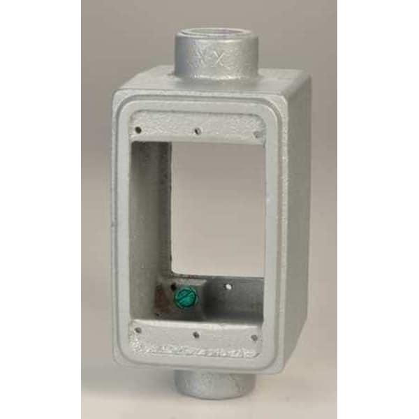 Appleton Electric Weatherproof Electrical Box, 18 cu in, FSC Box Type, 1 Gang, Malleable Iron - FSC-1D-75