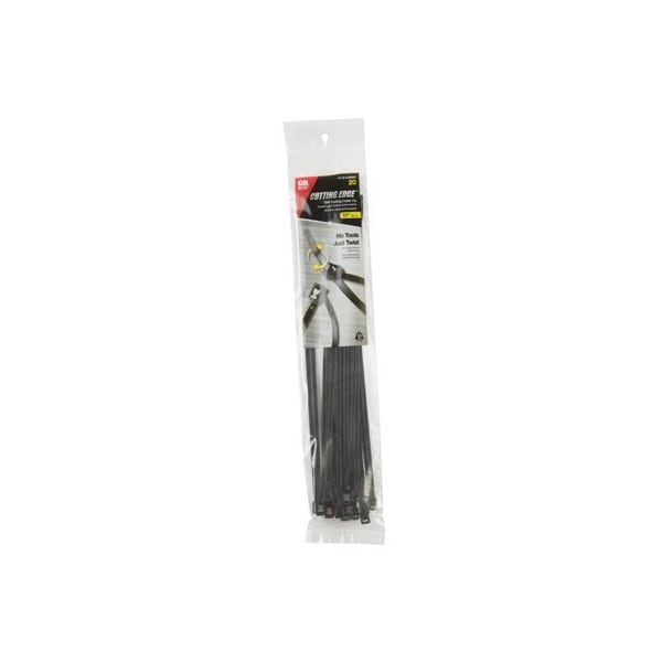 Ecm Industries 20PK 11 BLK Cable Tie - 45-311UVBSC