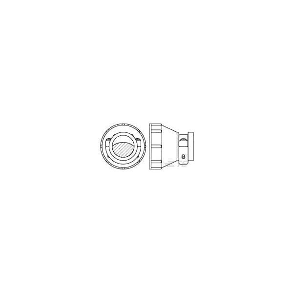 Te Connectivity Connector Accessory, 0.325In Min Cable Dia, 0.75In Max Cable Dia, Clamping Item, Zinc Alloy - 208945-7