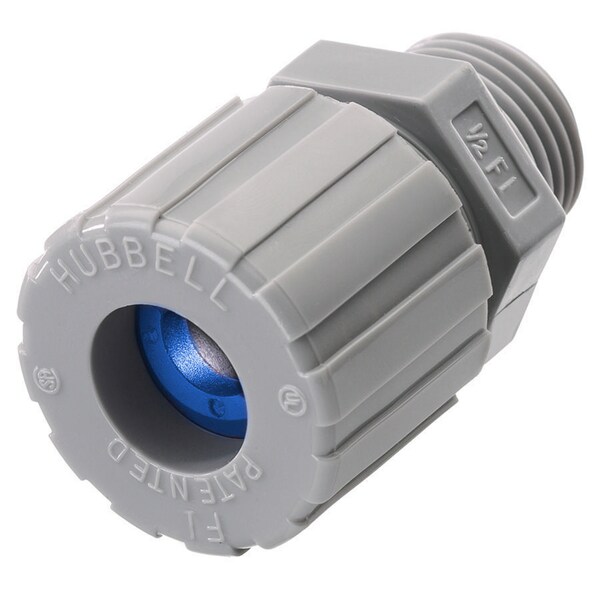 Hubbell Wiring Device-Kellems Kellems Wire Management, Cord Connectors, Straight Male, .38-.44", 1/4", Nylon - SHC1006CR