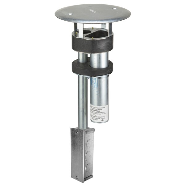 Hubbell Wiring Device-Kellems SystemOne, Fire-Rated Poke-Through, AV Series, Through Floor Fitting Only, 3/4" EMT for Power and 1½" EMT for Data, with Junction Box - S1PTAVFITJ