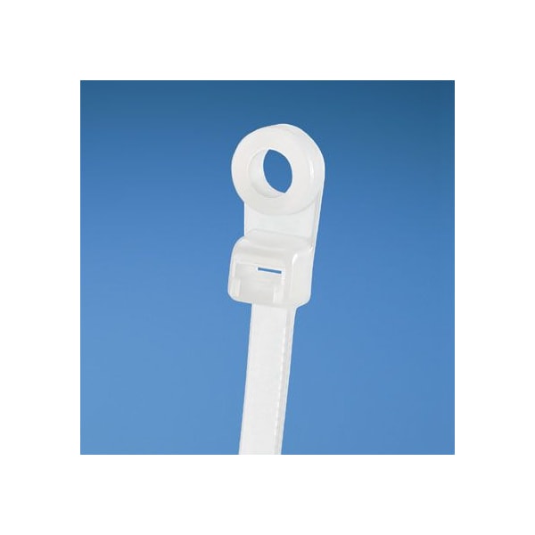 Panduit Cable Tie Clamp, 15" L, Nylon, White, PK50 - SC15-120-S25-L