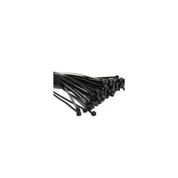 Swe-Tech 3C Nylon Cable Tie, Black, 18-pound weight limit, 8 inch, 100PK - FWT30CV-00190BK