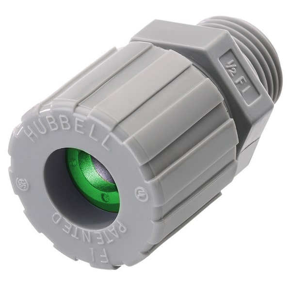 Hubbell Wiring Device-Kellems Kellems Wire Management, Cord Connectors, Straight Male, .06-.13", 1/4", Nylon - SHC1001CR