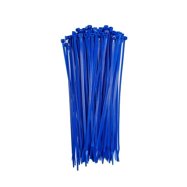 South Main Hardware 11-in   75-lb, Blue, 100 Standard Nylon Tie - 220167