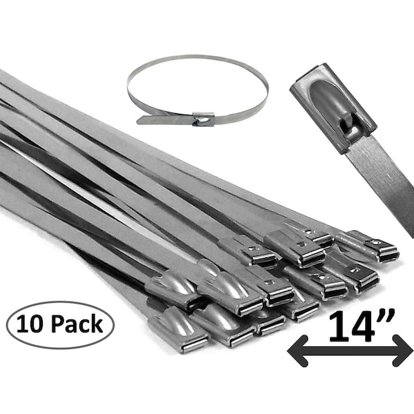 Electriduct Stainless Steel Cable Ties- 14" x 10 Pieces - CT-ED-SS-14-10