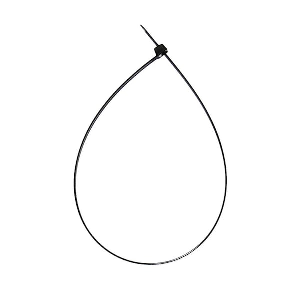 South Main Hardware 24-in   175-lb, Black, 50 Standard Nylon Tie - 220230