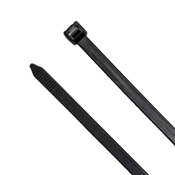 South Main Hardware 8-in 120-lb, Black, 1,000 Standard Nylon Tie - 222262