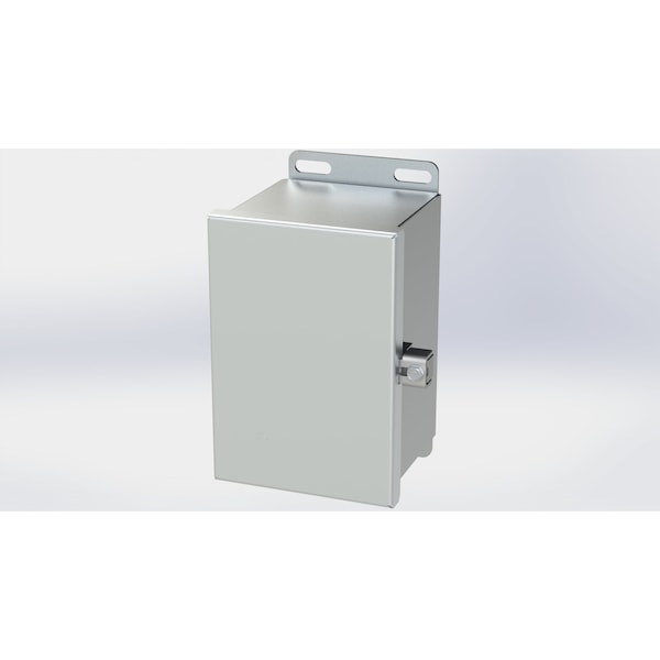 Saginaw Control & Engineering 304 Stainless Steel Electrical Enclosures, 6.13 in H, 4 in D, 4 in W, NEMA 3R, 4, 4X, 12, 13 - SCE-6044CHNFSS