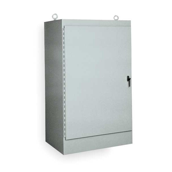 Wiegmann Carbon Steel Electrical Enclosures, 72 in H, 24 in D, 36 in W, NEMA 12, Hinged - WA723624FS