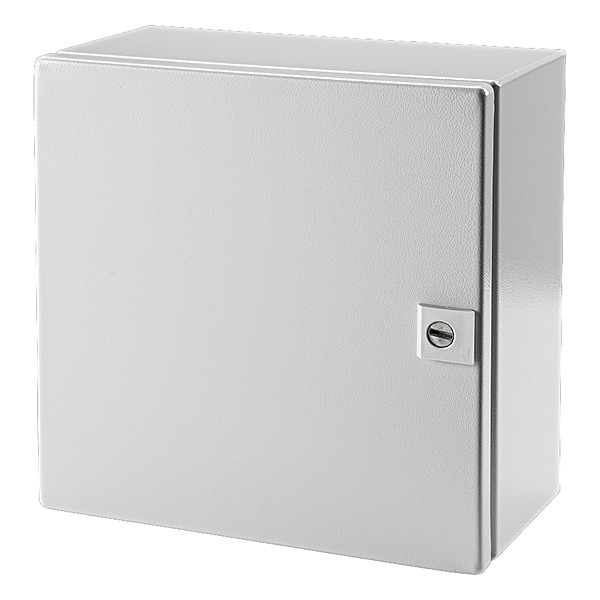 Rittal Carbon Steel Electrical Enclosures, 11.80 in H, 5.90 in D, 12 in W, NEMA 3R, 4, 12, Hinged - WM121206NC