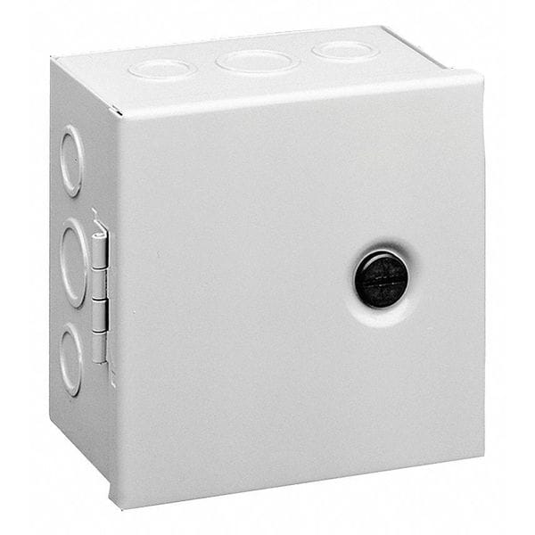 Nvent Hoffman Carbon Steel Electrical Enclosures, 8 in H, 6 in D, 8 in W, NEMA 1, Hinged - AHE8X8X6