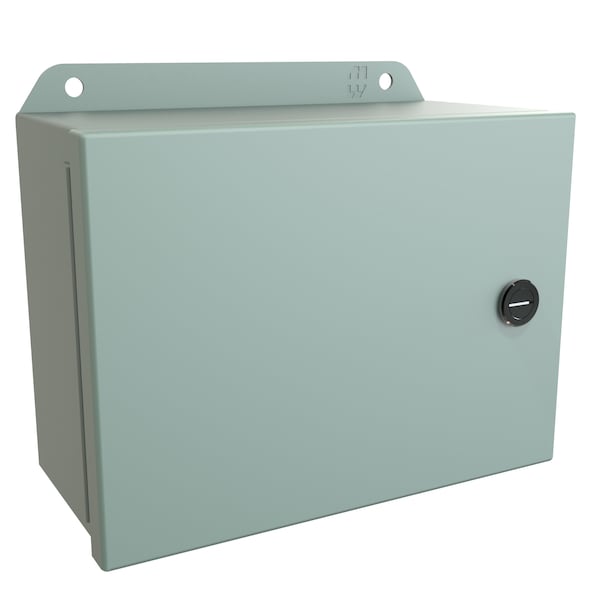 Hammond Steel Electrical Enclosures, 6 in H, 3-1/2 in D, 8 in W, NEMA 4, Hinged - EJ683